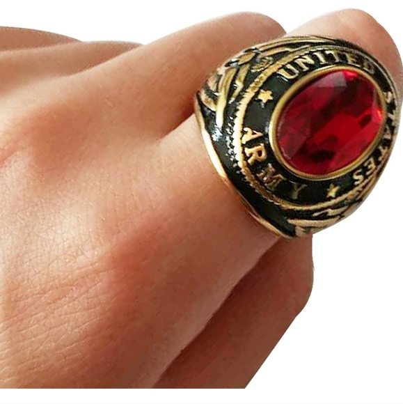 Stainless steel Army ring size 7 through 13 usually available please ask - Picture 3 of 4